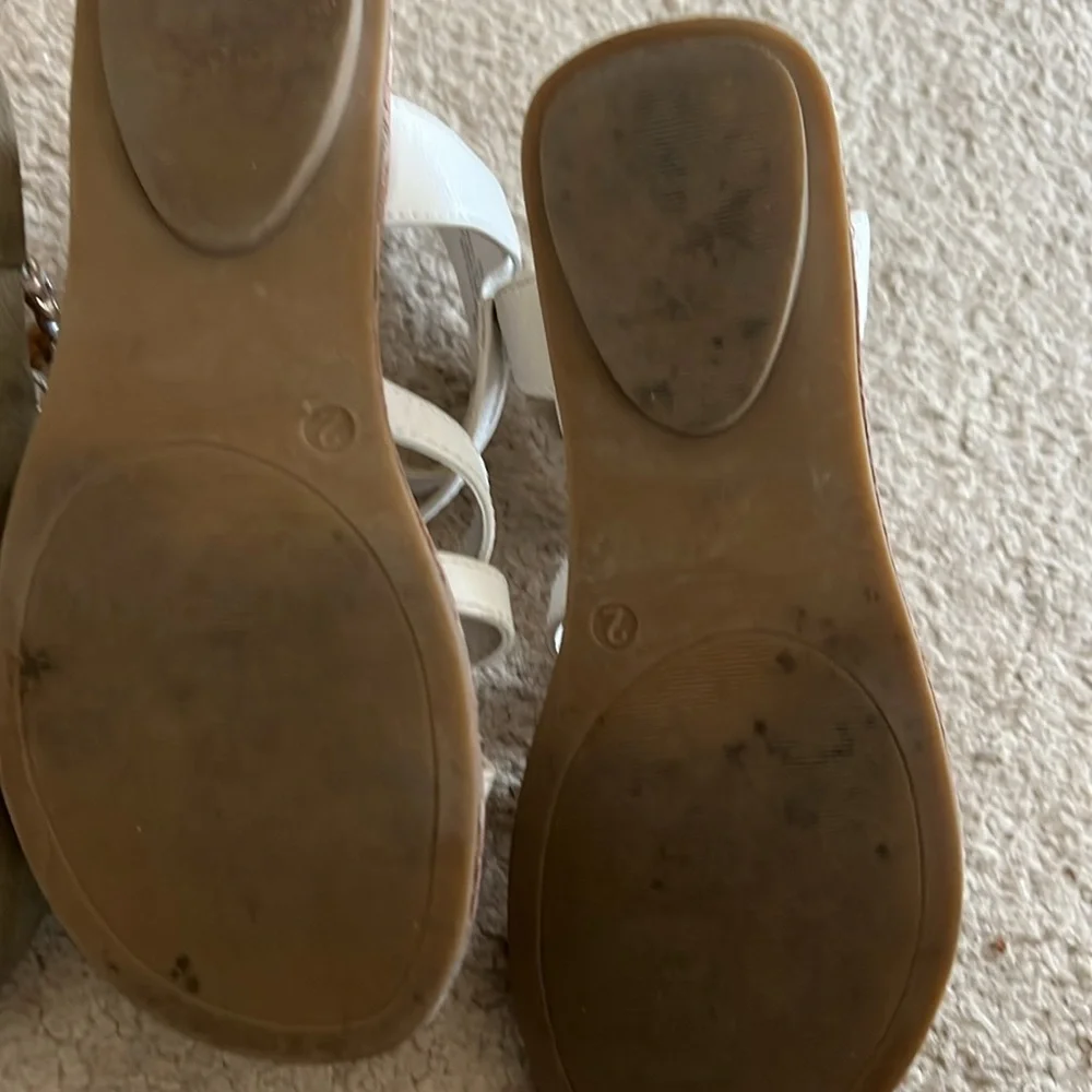 2 pair bundle girls sandals